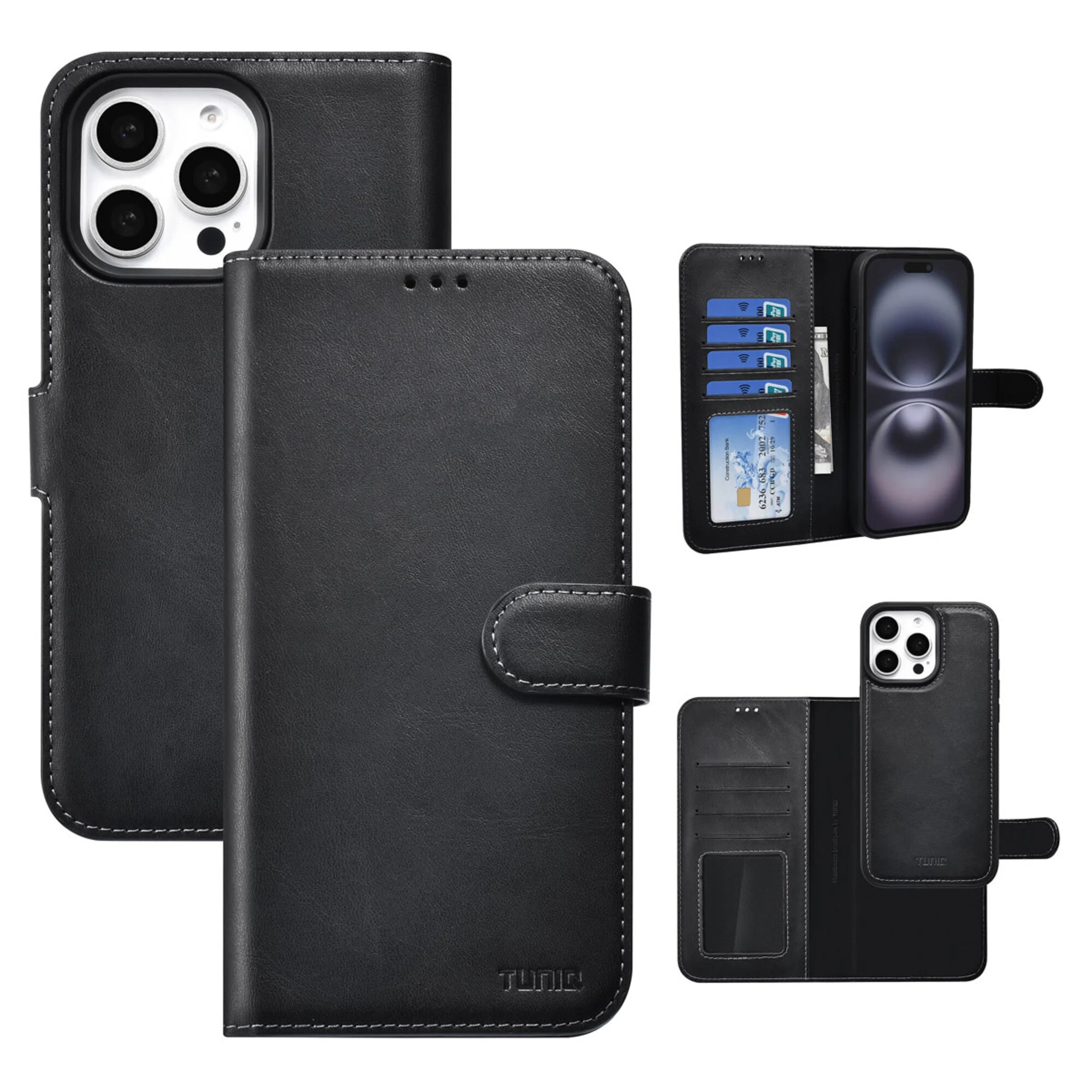 iPhone 16 Pro TUNIQ 2in1 -lompakkokotelo