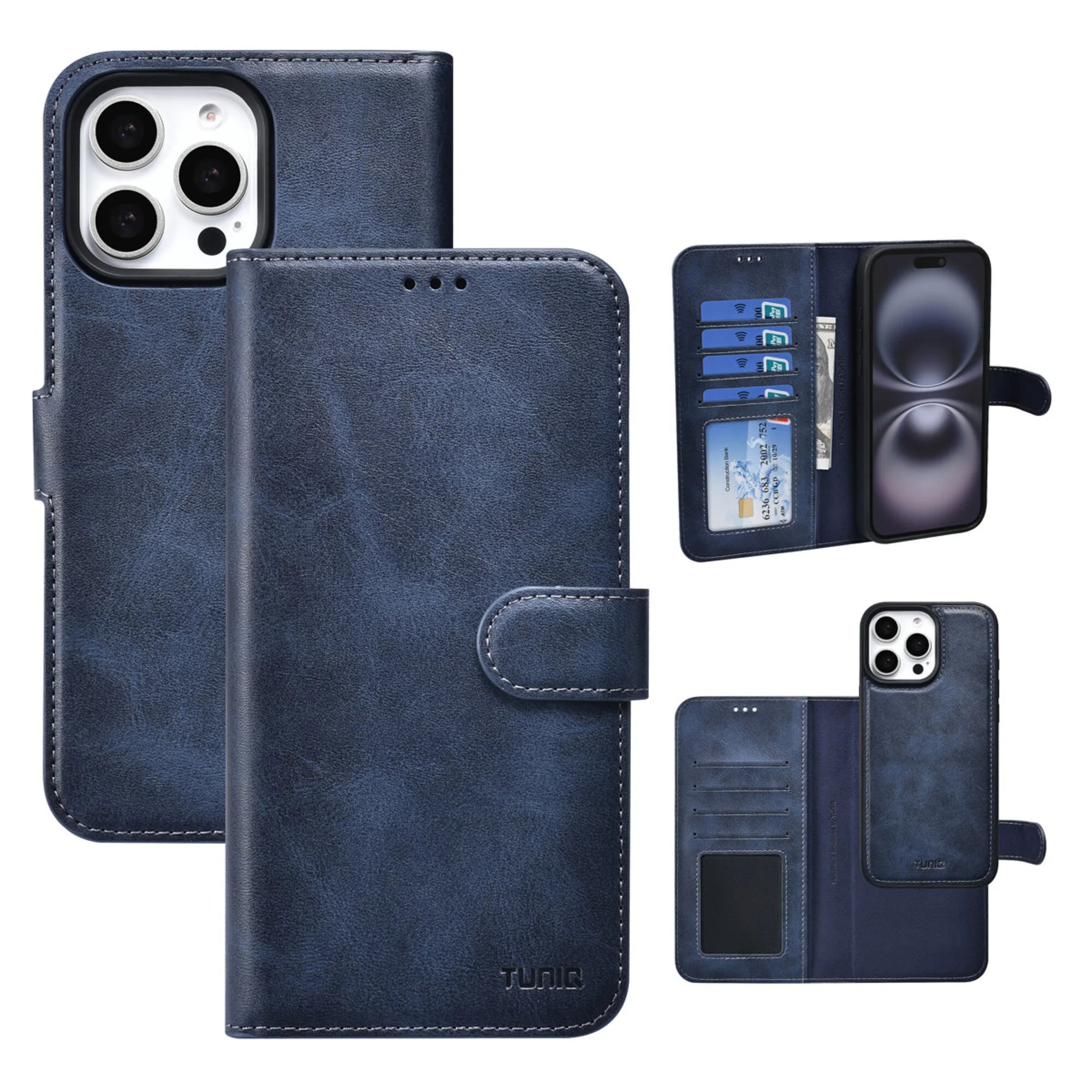 iPhone 16 Pro TUNIQ 2in1 -lompakkokotelo