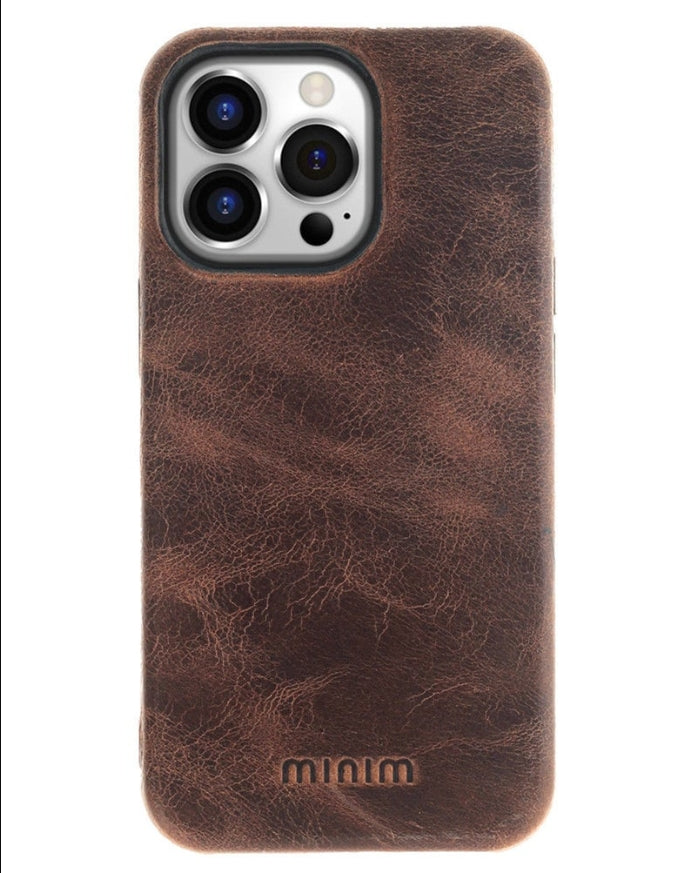 iPhone 13 Pro Max – suojakuori Käsintehty nahka