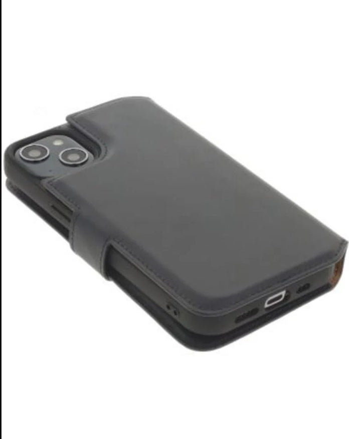 iPhone 14 Plus –lompakkokotelo 2-in-1,Käsintehty nahka