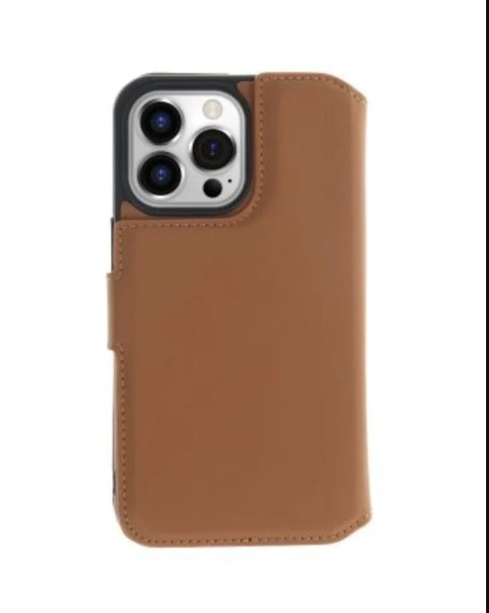 iPhone 15 Pro –lompakkokotelo 2-in-1,Käsintehty nahka
