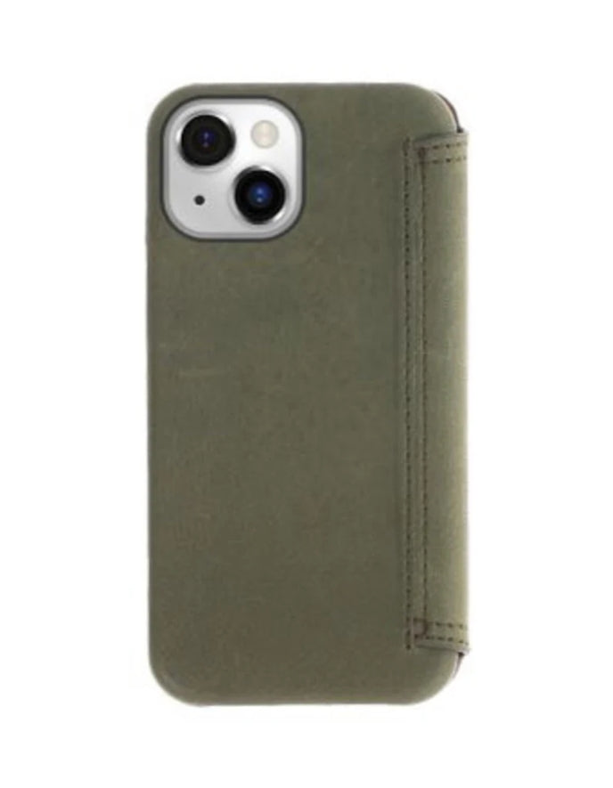 Käsintehty nahkakuori iPhone 13 mini lompakkokotelo