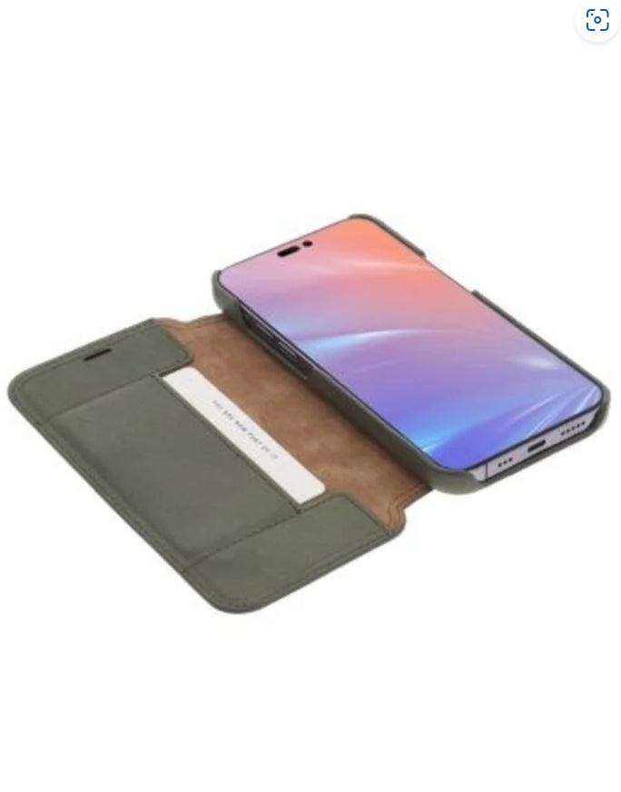 Käsintehty nahkakuori iPhone 13 mini lompakkokotelo