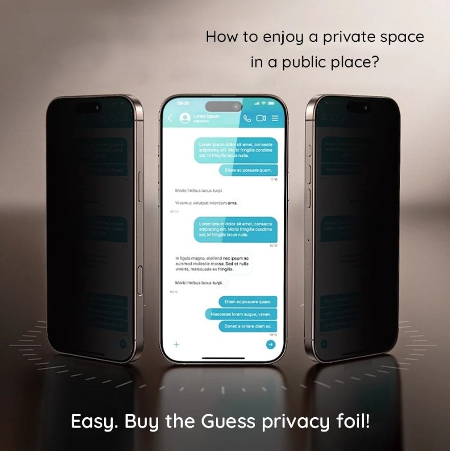 iPhone 17 Privacy Panssarilasi pölynpoistaja-asennusapurilla, koko näytölle