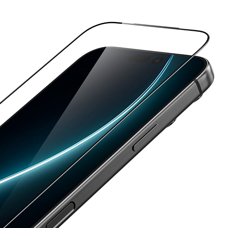 iPhone 17 Pro -panssarilasi pölynpoistaja-asennusapurilla, koko näytölle