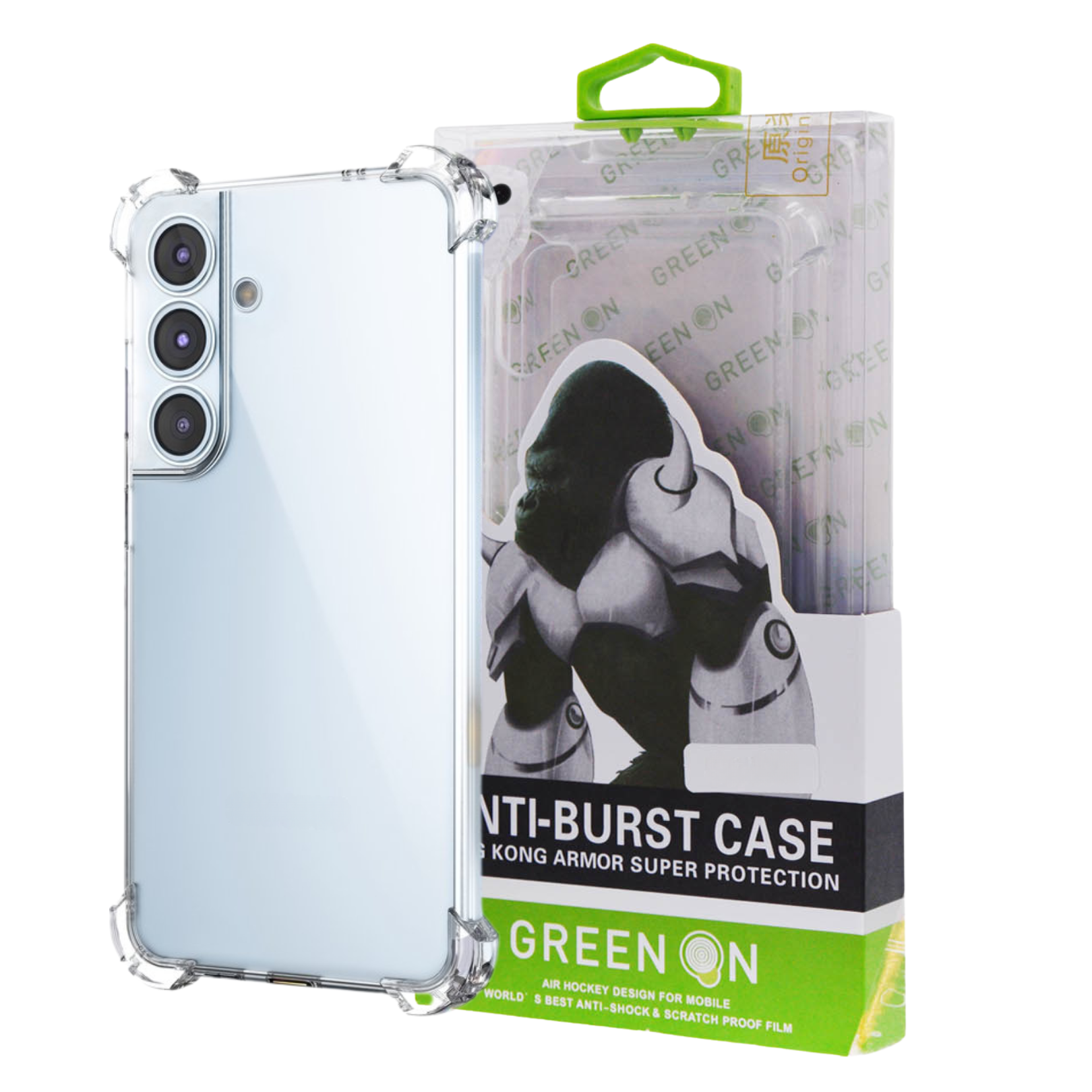 Samsung Galaxy S23 Plus GREEN ON läpinäkyvä ohut TPU-suojakuor