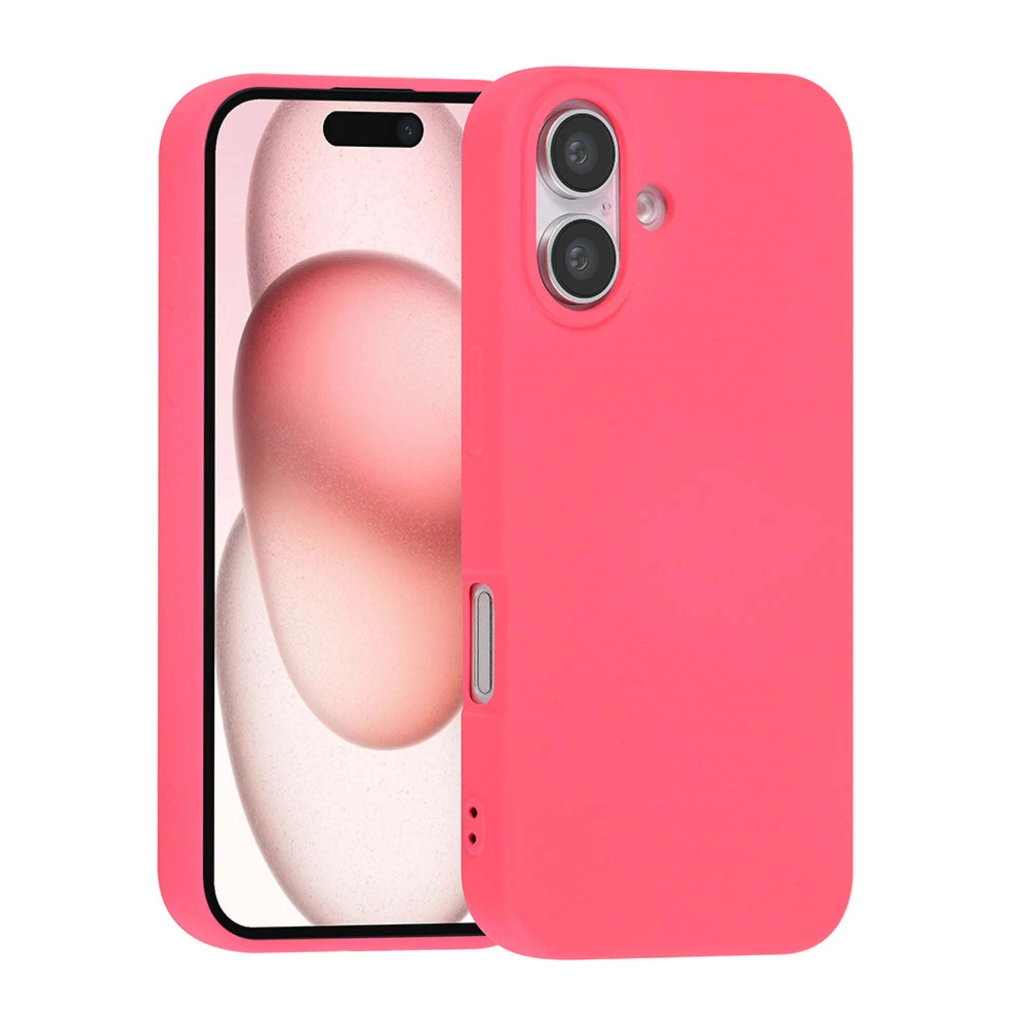 iPhone 16 Plus TUNIQ silikonimainen TPU-kuori-Hot Pink