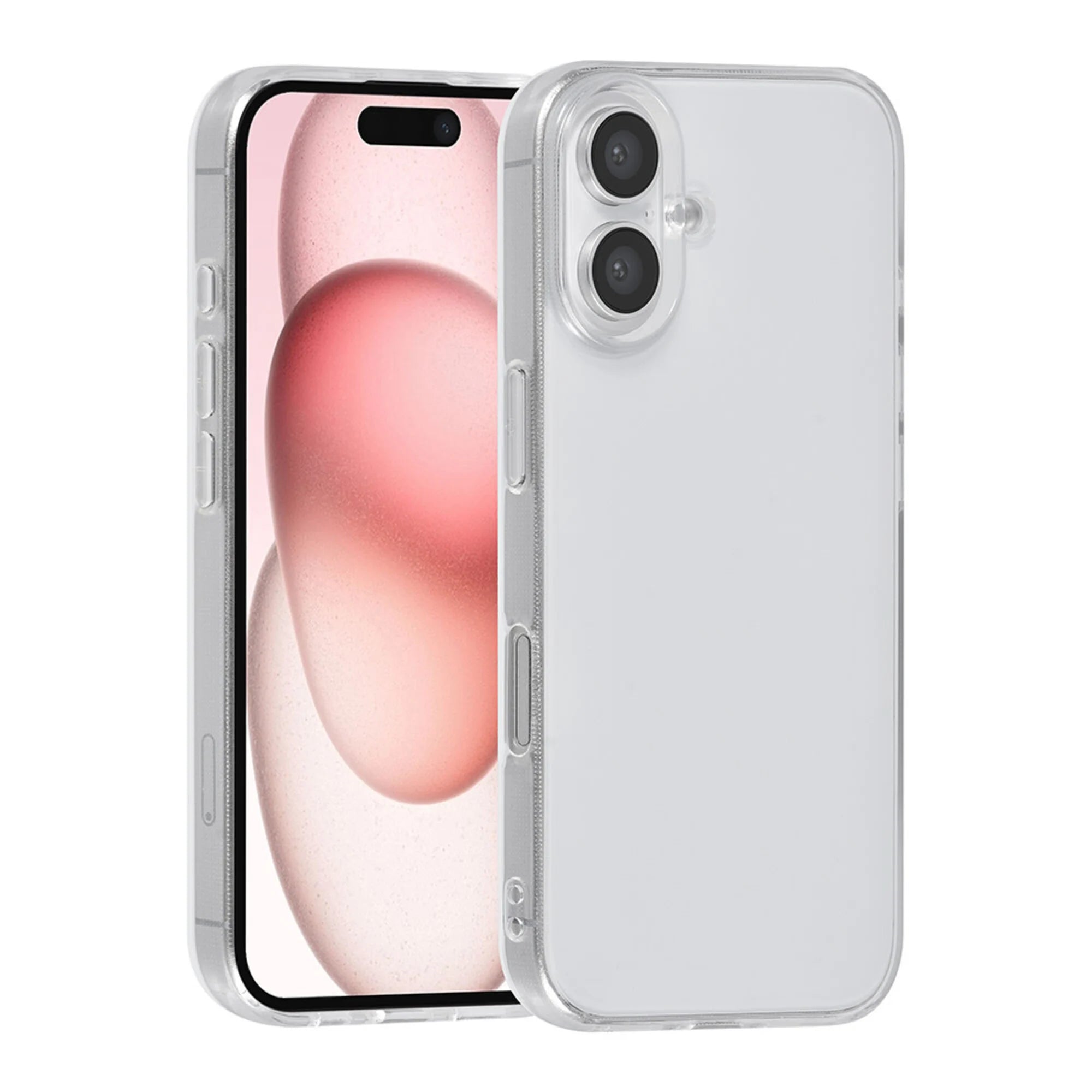 iPhone 16 TUNIQ läpinäkyvä ohut TPU-suojakuori