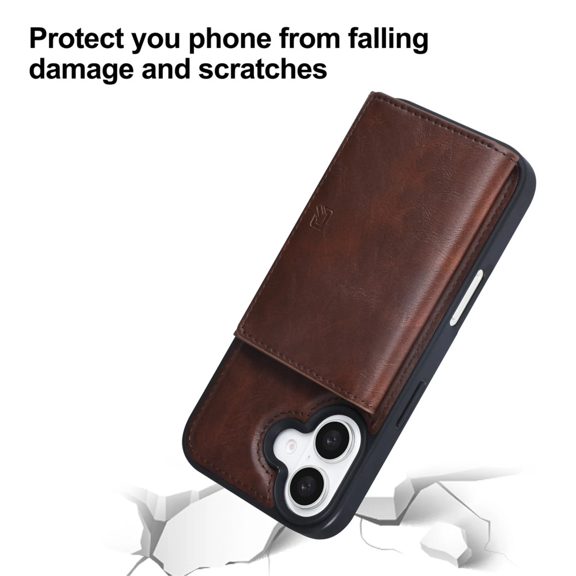 iPhone 16 TUNIQ Hardcase-suojakuori irrotettavalla korttitaskulla