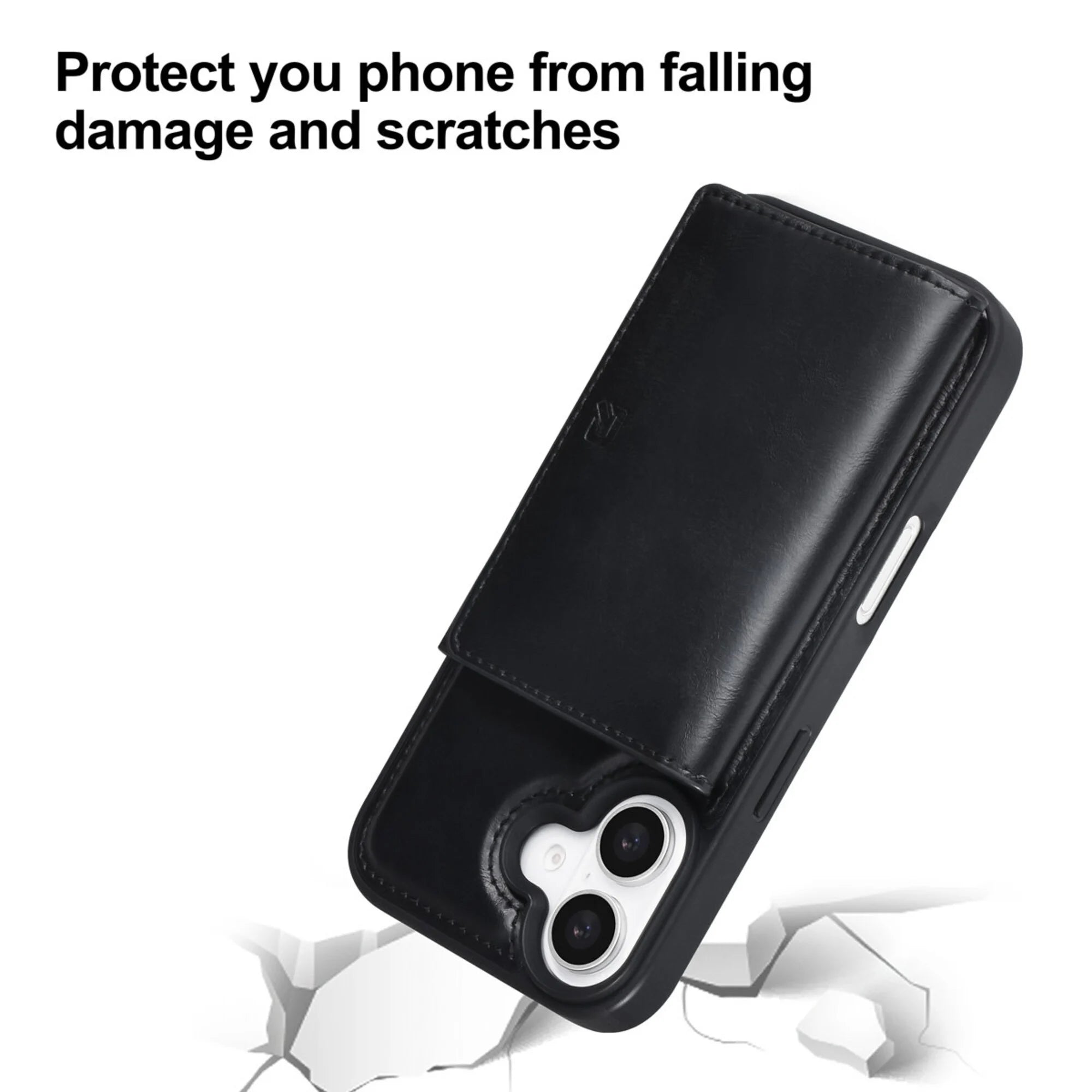 iPhone 16 TUNIQ Hardcase-suojakuori irrotettavalla korttitaskulla