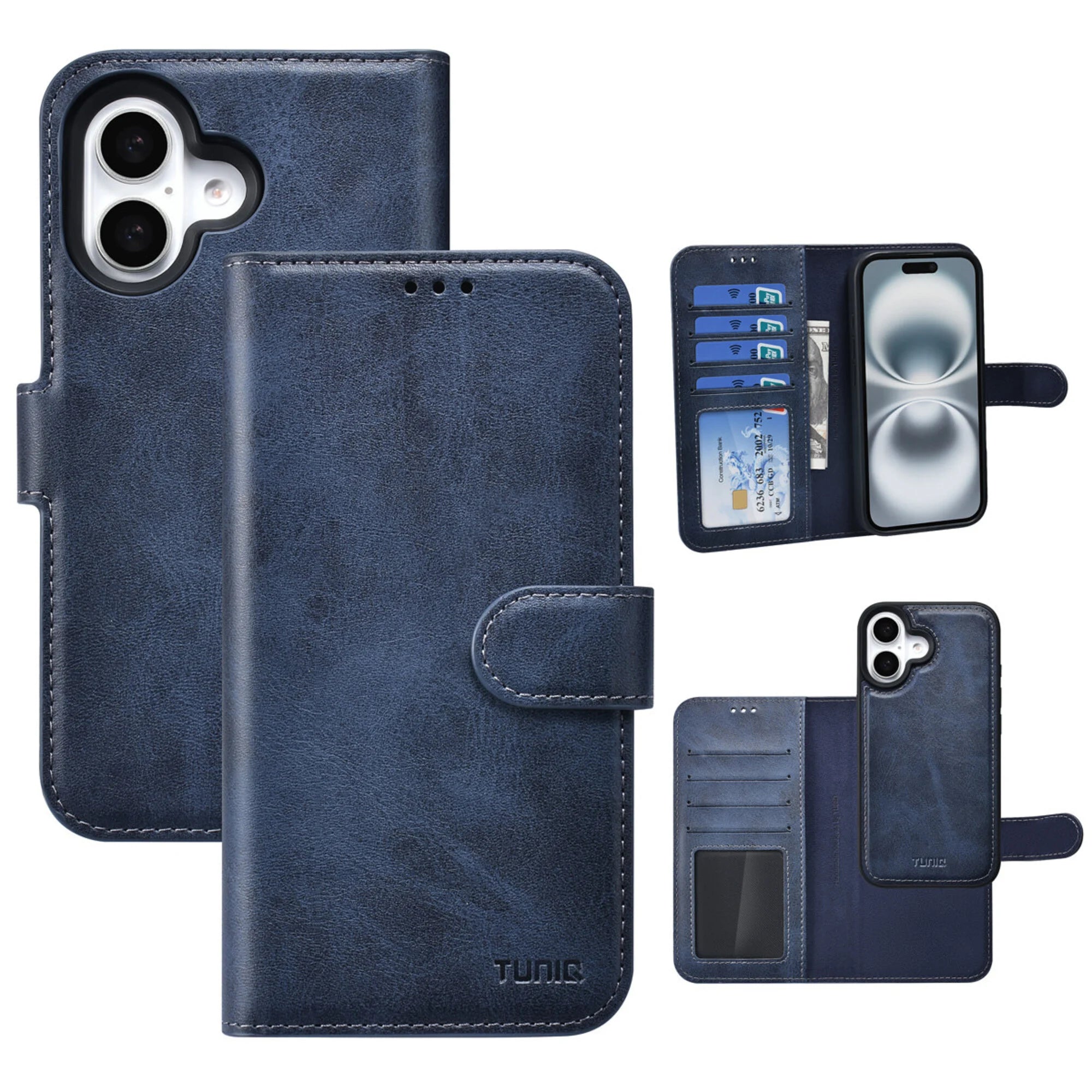 iPhone 16 TUNIQ 2in1 -lompakkokotel
