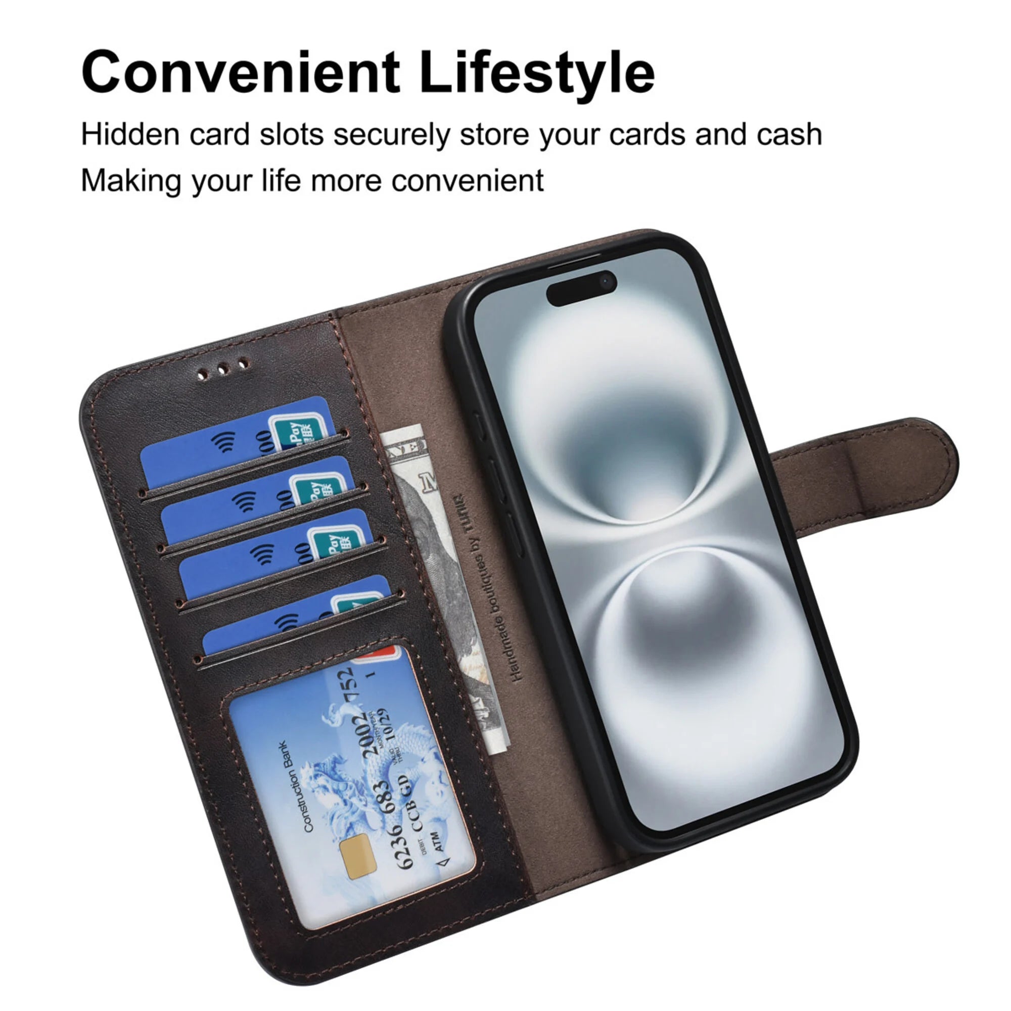 iPhone 16 TUNIQ 2in1 -lompakkokotelo