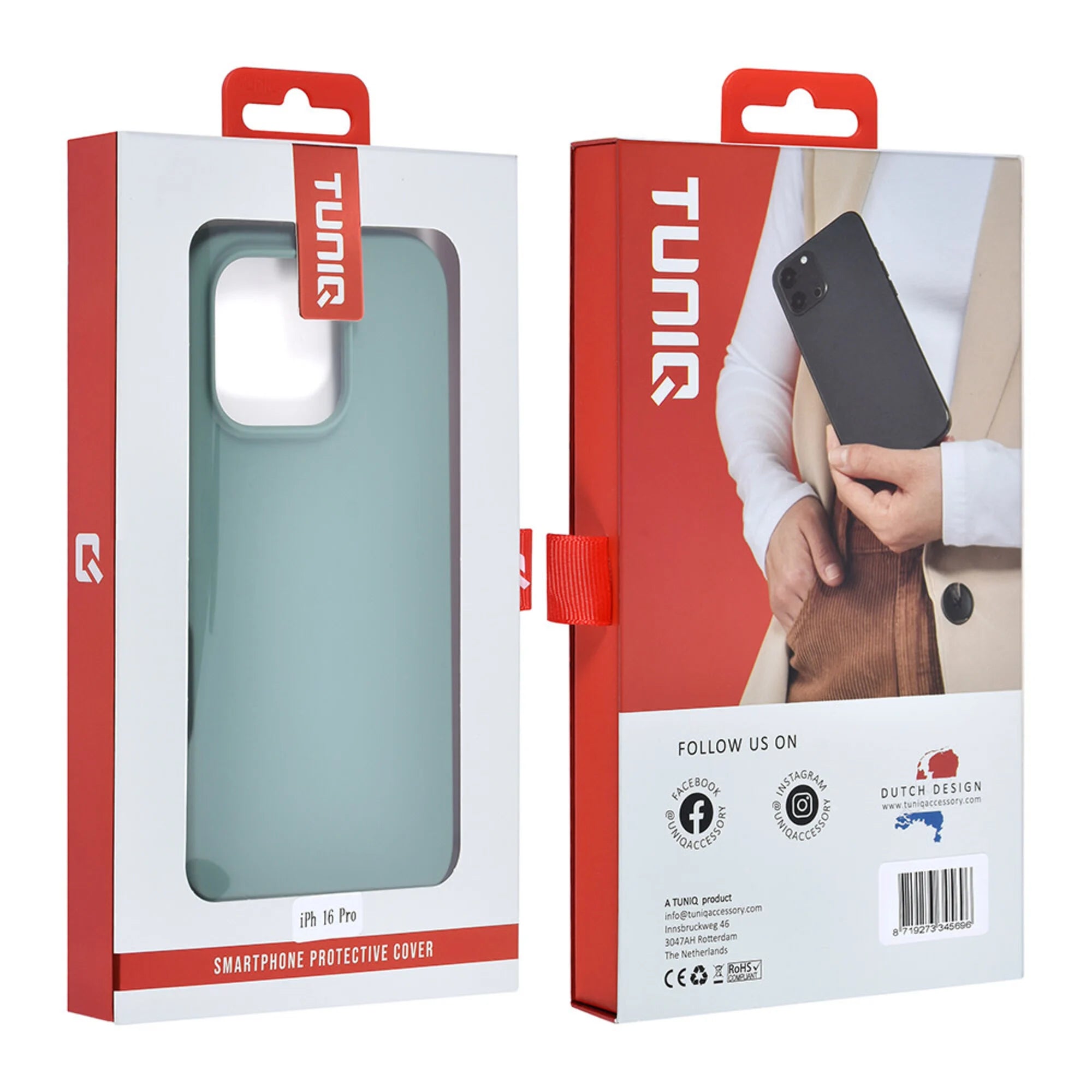 iPhone 16 Pro TUNIQ silikonimainen TPU-kuori