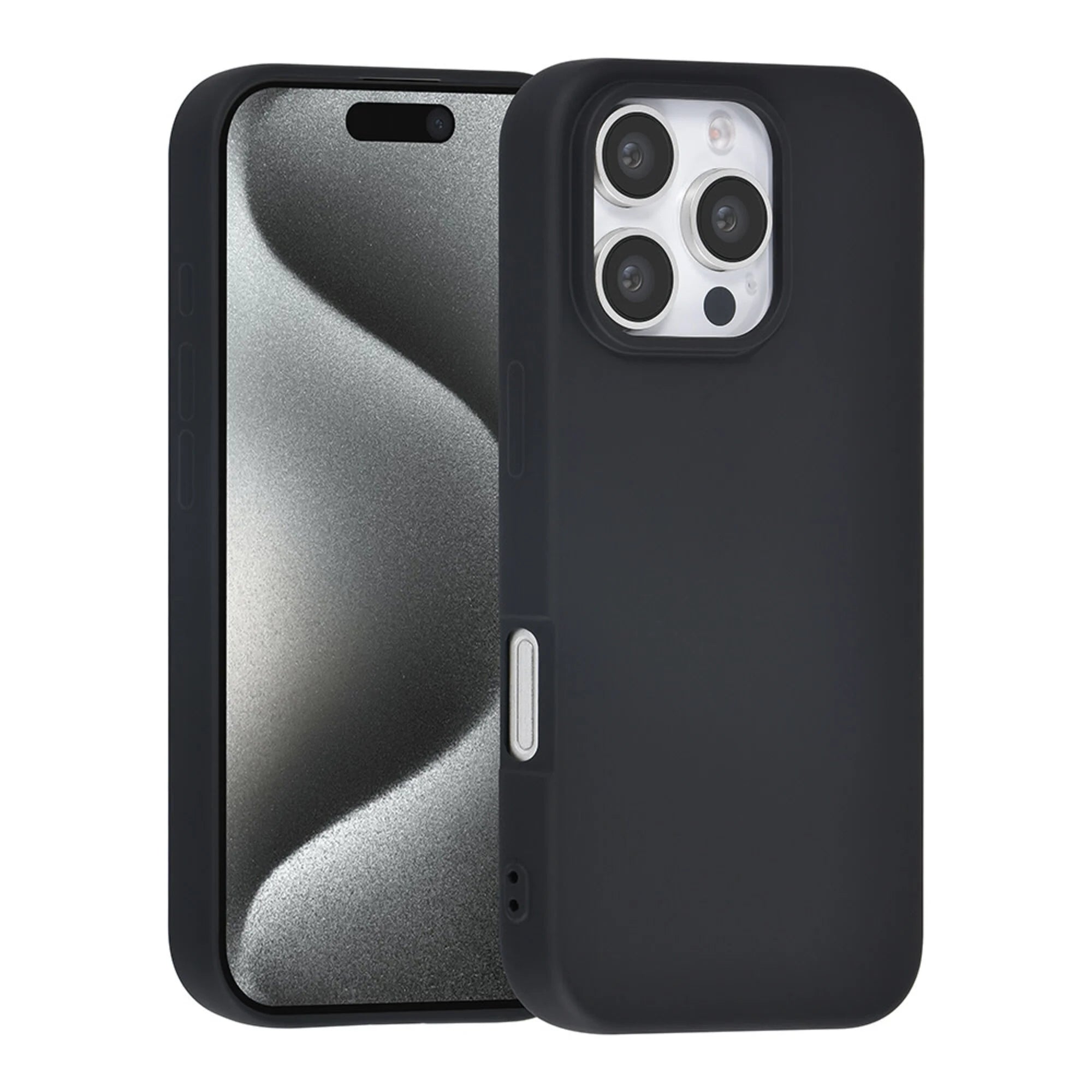 iPhone 16 Pro TUNIQ silikonimainen TPU-kuori-musta