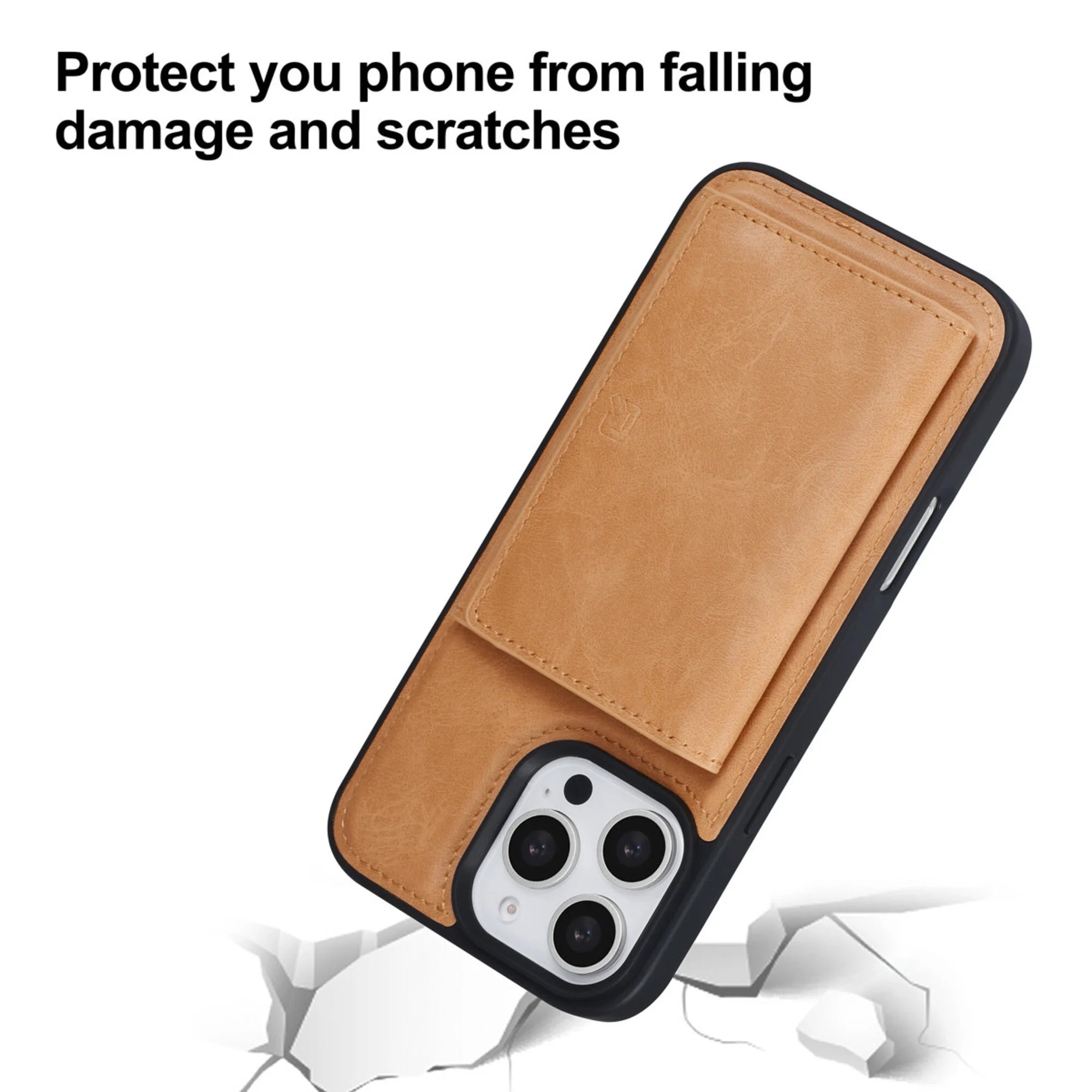 iPhone 16 Pro Max TUNIQ Hardcase-suojakuori irrotettavalla korttitaskulla