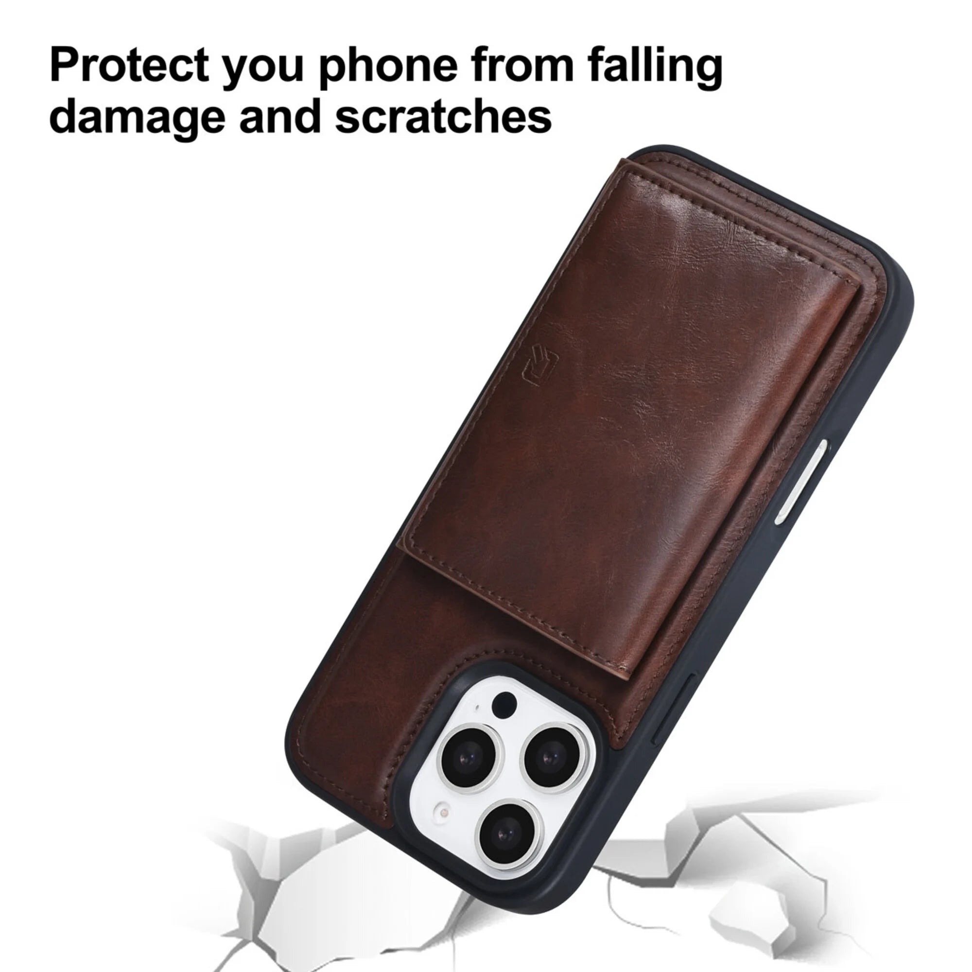 iPhone 16 Pro Max TUNIQ Hardcase-suojakuori irrotettavalla korttitaskulla