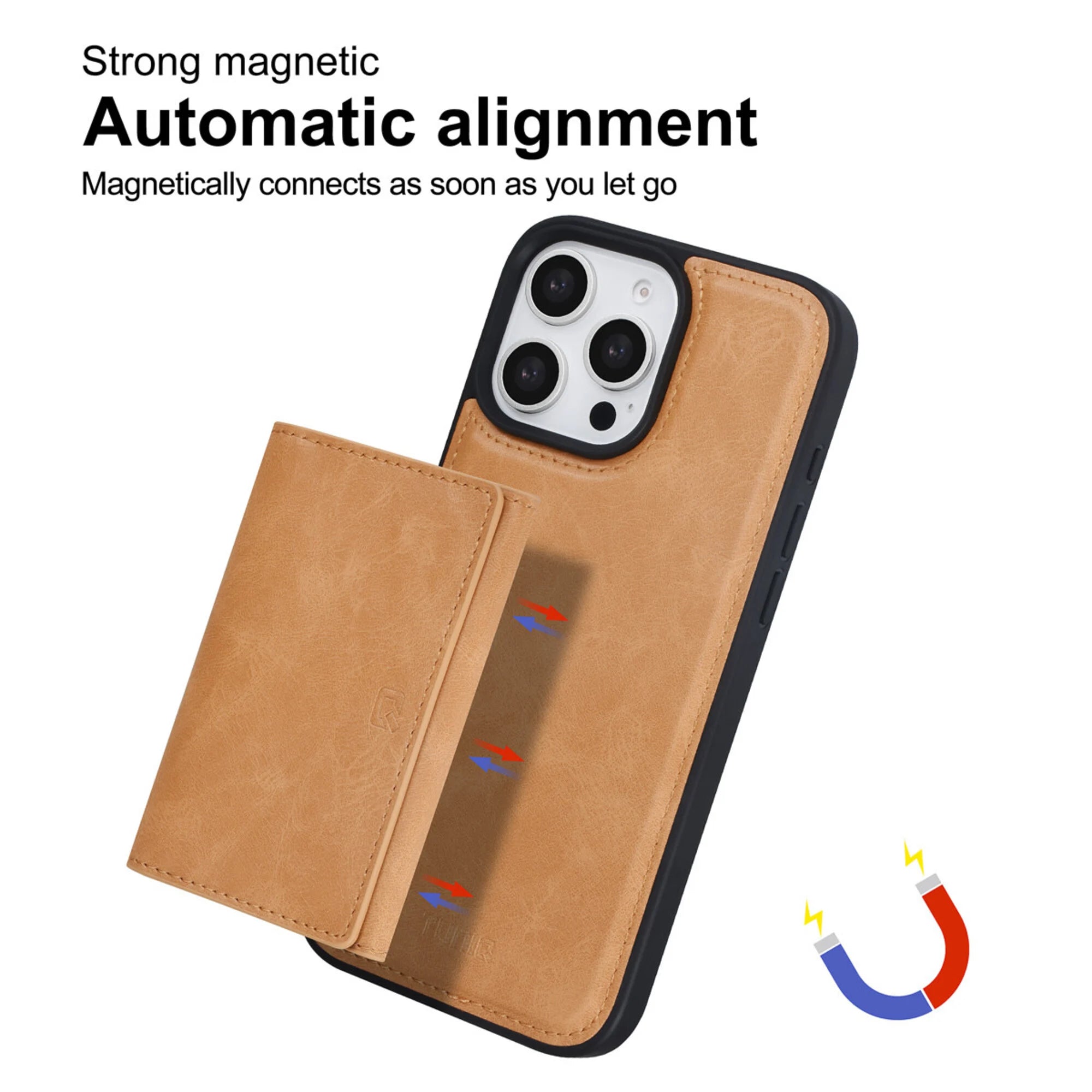 iPhone 16 Pro Max TUNIQ Hardcase-suojakuori irrotettavalla korttitaskulla