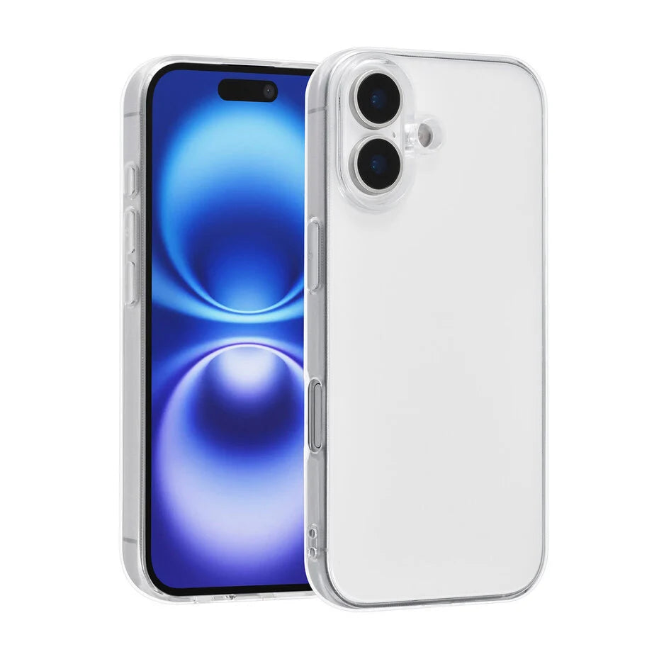 iPhone 17 läpinäkyvä ohut TPU-suojakuor