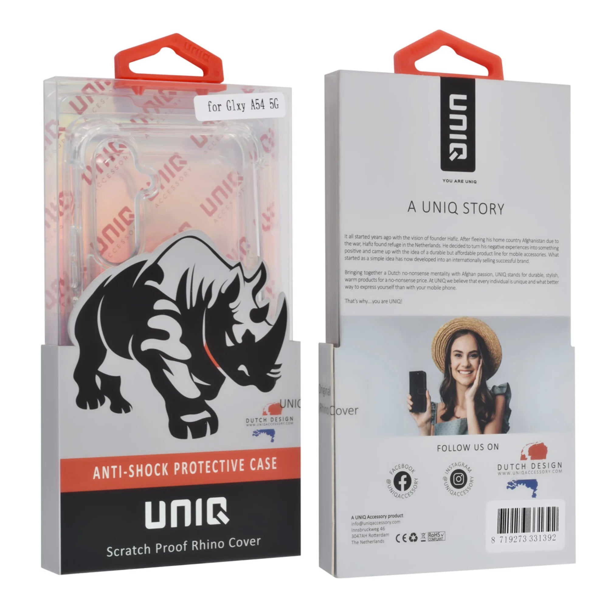 Samsung Galaxy A54 5G UNIQ läpinäkyvä ohut TPU-suojakuor